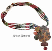 Shaded Tourmaline Necklace with Amy Kahn Russell Watermelon Tourmaline Slab Pendant
